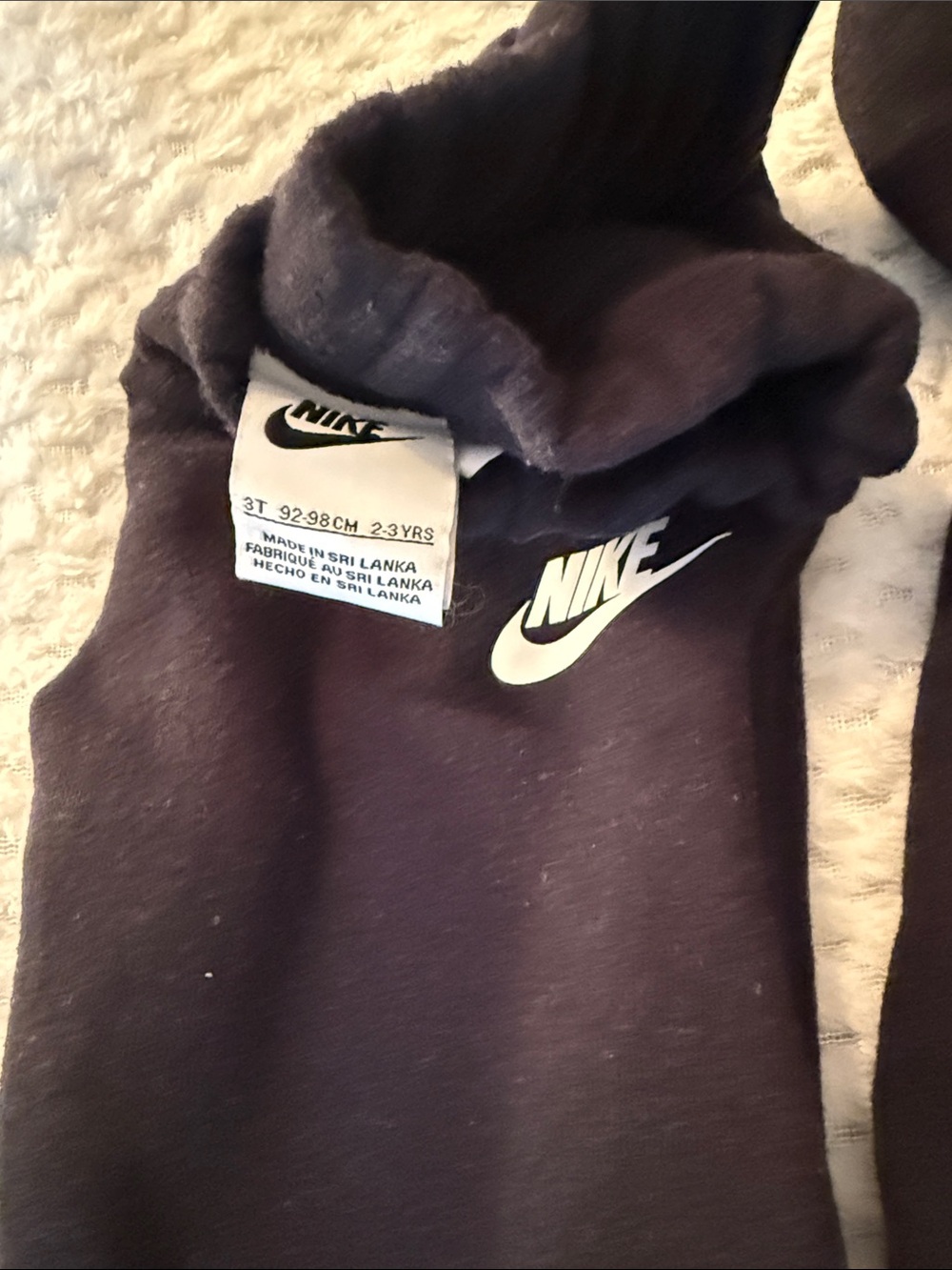 Nike Black Hoodie and Joggers Set with White Logo - Picture 3 of 3